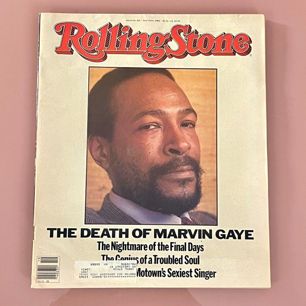 Marvin Gaye - Vintage 80's Rolling Stone Magazine 1984- Issue #421